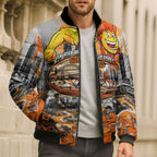 Personalised Greater Western Sydney Giants City Of Football Team Bomber Puffer Jacket Sydney City Skyline Illustration Sport Fan