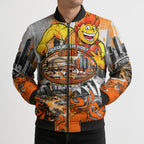 Personalised Greater Western Sydney Giants City Of Football Team Bomber Puffer Jacket Sydney City Skyline Illustration Sport Fan