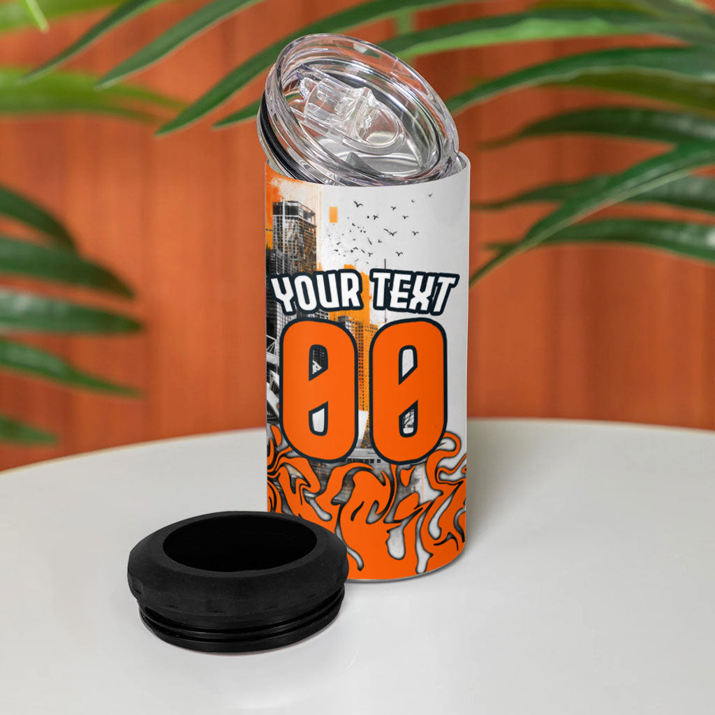 Personalised Greater Western Sydney Giants City Of Football Team 4 in 1 Can Cooler Tumbler Sydney City Skyline Illustration Sport Fan