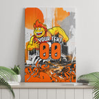Personalised Greater Western Sydney Giants City Of Football Team Canvas Wall Art Sydney City Skyline Illustration Sport Fan
