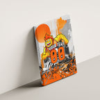 Personalised Greater Western Sydney Giants City Of Football Team Canvas Wall Art Sydney City Skyline Illustration Sport Fan