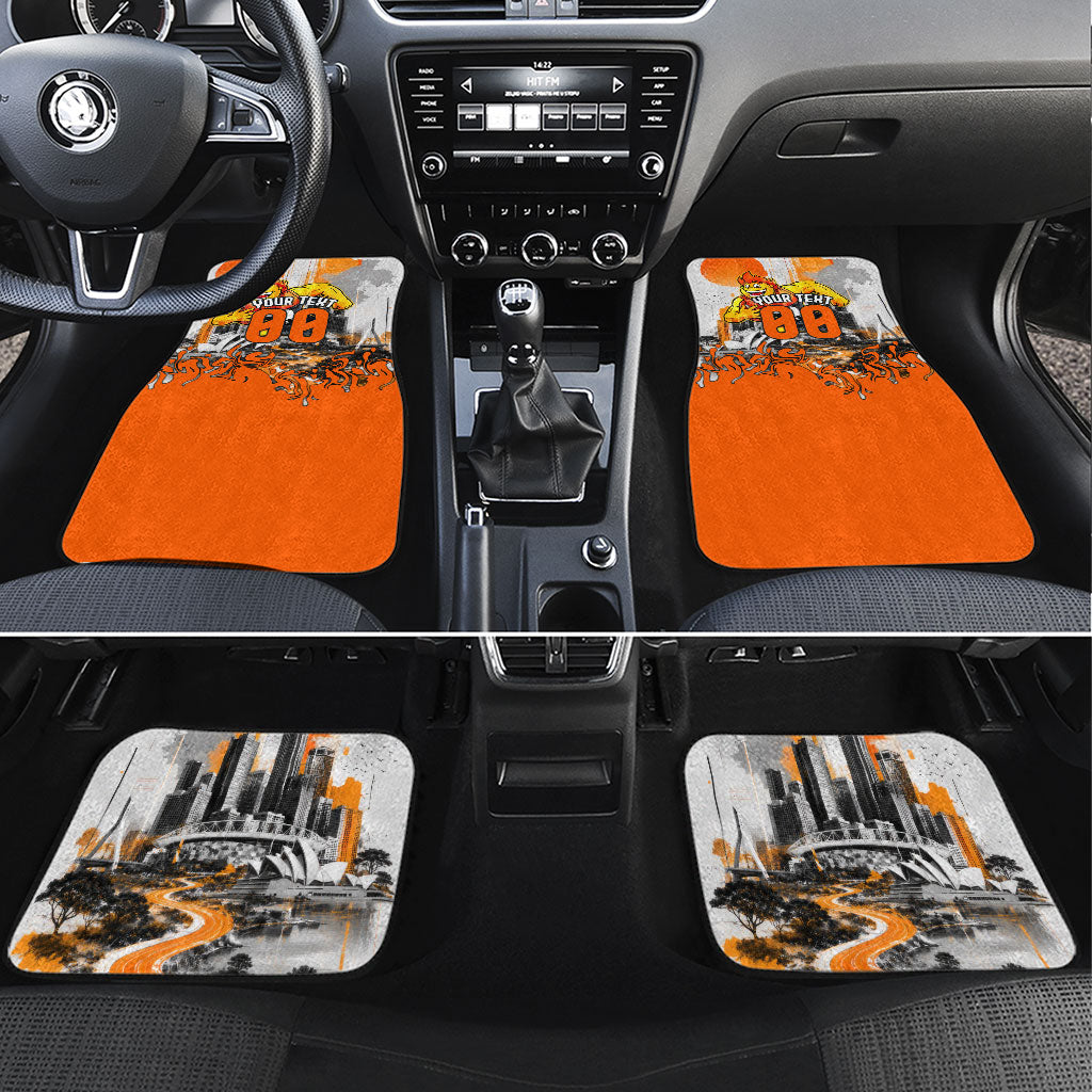 Personalised Greater Western Sydney Giants City Of Football Team Car Mats Sydney City Skyline Illustration Sport Fan