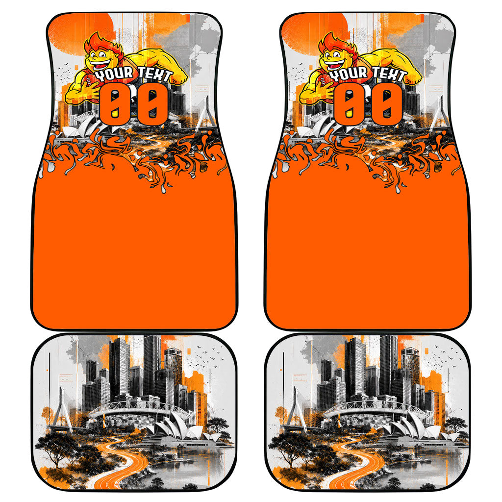 Personalised Greater Western Sydney Giants City Of Football Team Car Mats Sydney City Skyline Illustration Sport Fan