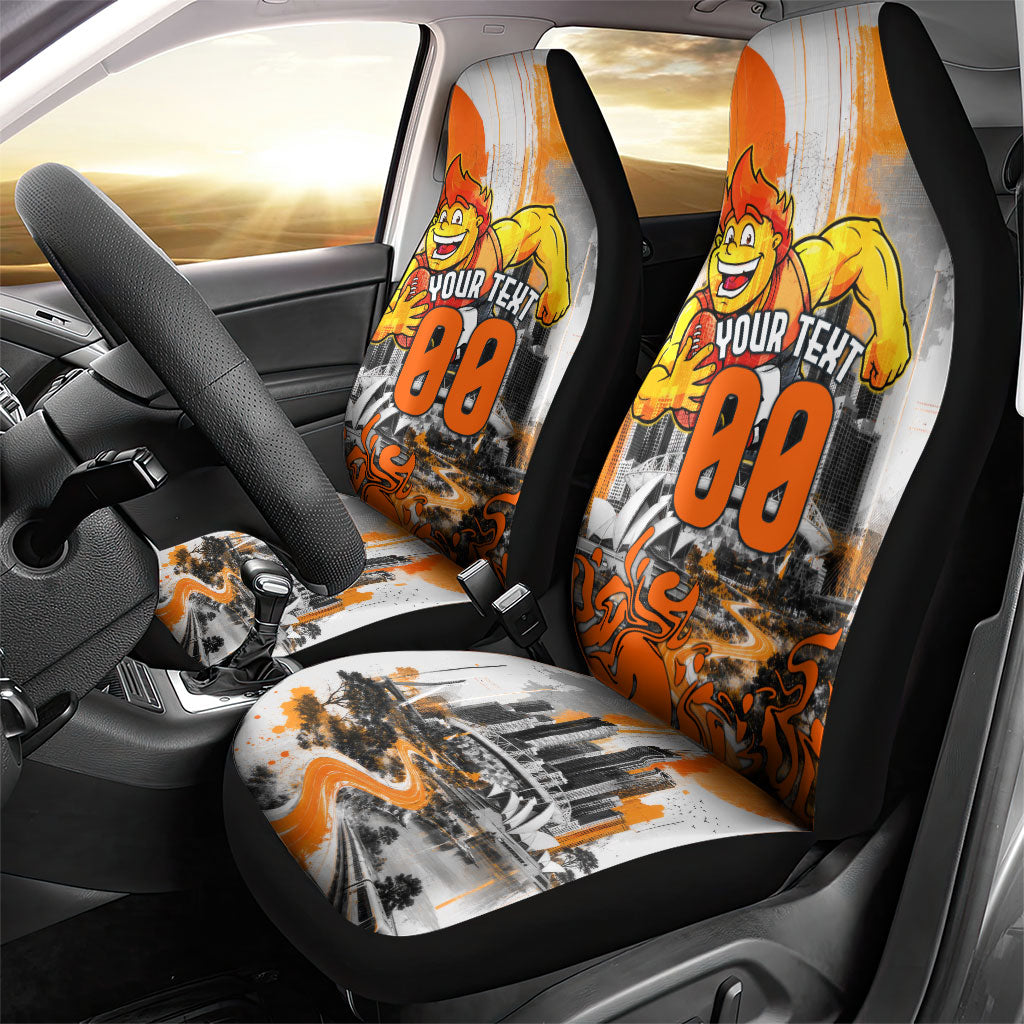 Personalised Greater Western Sydney Giants City Of Football Team Car Seat Cover Sydney City Skyline Illustration Sport Fan