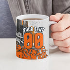 Personalised Greater Western Sydney Giants City Of Football Team Ceramic Mug Sydney City Skyline Illustration Sport Fan