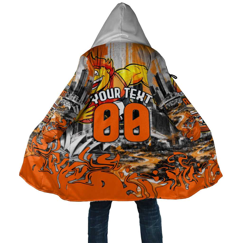 Personalised Greater Western Sydney Giants City Of Football Team Cloak Sydney City Skyline Illustration Sport Fan