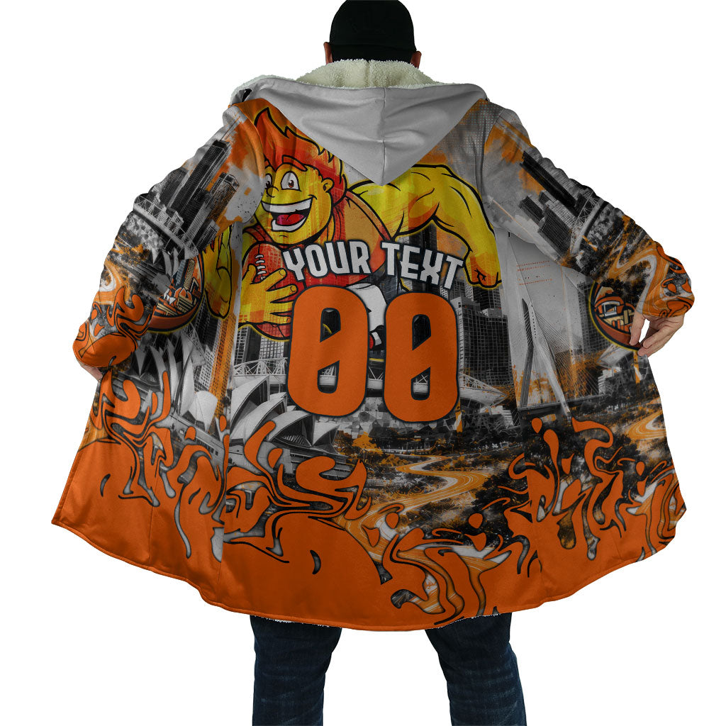 Personalised Greater Western Sydney Giants City Of Football Team Cloak Sydney City Skyline Illustration Sport Fan