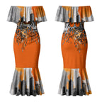 Personalised Greater Western Sydney Giants City Of Football Team Couples Matching Mermaid Dress and Hawaiian Shirt Sydney City Skyline Illustration Sport Fan
