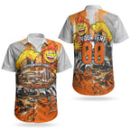 Personalised Greater Western Sydney Giants City Of Football Team Couples Matching Summer Maxi Dress and Hawaiian Shirt Sydney City Skyline Illustration Sport Fan