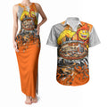 Personalised Greater Western Sydney Giants City Of Football Team Couples Matching Tank Maxi Dress and Hawaiian Shirt Sydney City Skyline Illustration Sport Fan