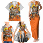 Personalised Greater Western Sydney Giants City Of Football Team Family Matching Tank Maxi Dress and Hawaiian Shirt Sydney City Skyline Illustration Sport Fan