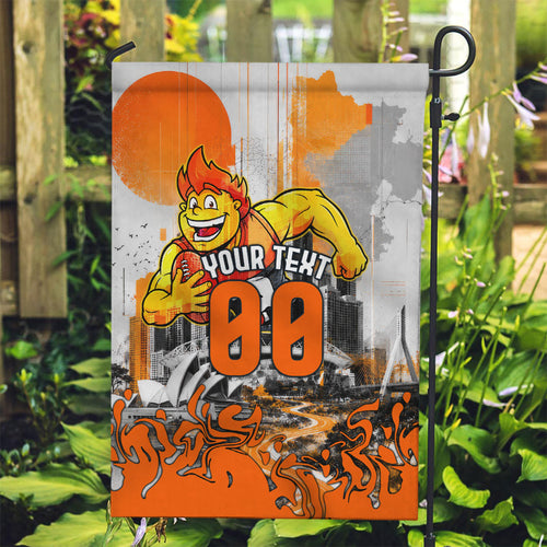 Personalised Greater Western Sydney Giants City Of Football Team Garden Flag Sydney City Skyline Illustration Sport Fan