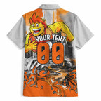 Personalised Greater Western Sydney Giants City Of Football Team Hawaiian Shirt Sydney City Skyline Illustration Sport Fan