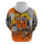 Personalised Greater Western Sydney Giants City Of Football Team Hoodie Sydney City Skyline Illustration Sport Fan