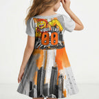 Personalised Greater Western Sydney Giants City Of Football Team Kid Short Sleeve Dress Sydney City Skyline Illustration Sport Fan