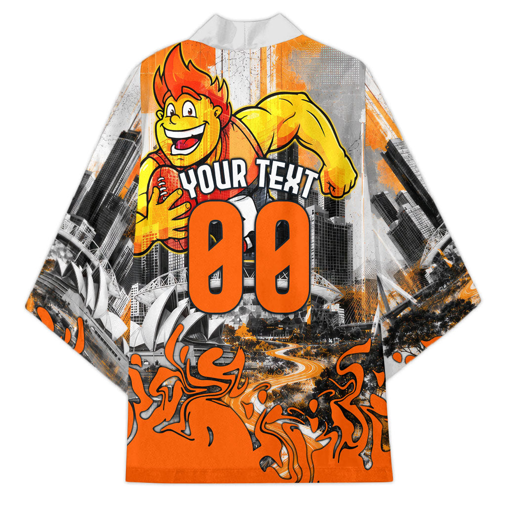 Personalised Greater Western Sydney Giants City Of Football Team Kimono Sydney City Skyline Illustration Sport Fan