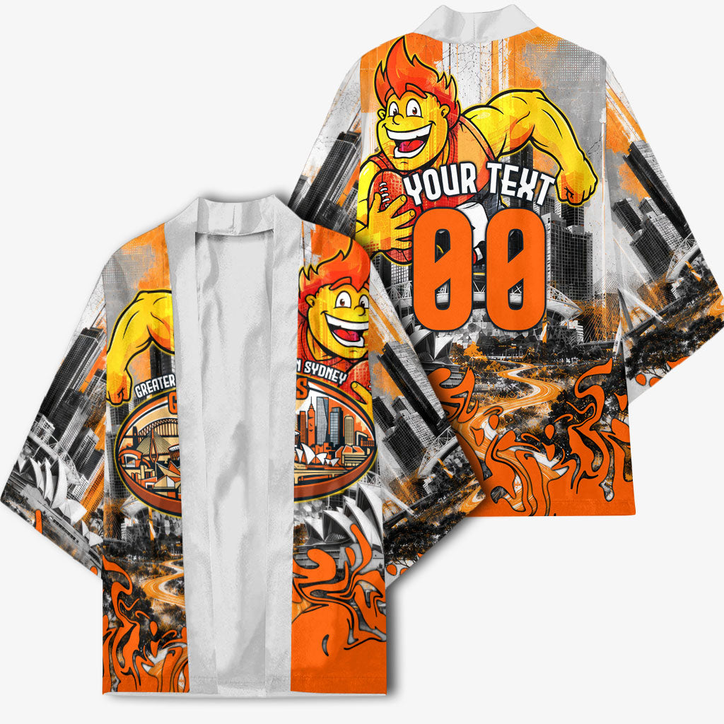 Personalised Greater Western Sydney Giants City Of Football Team Kimono Sydney City Skyline Illustration Sport Fan