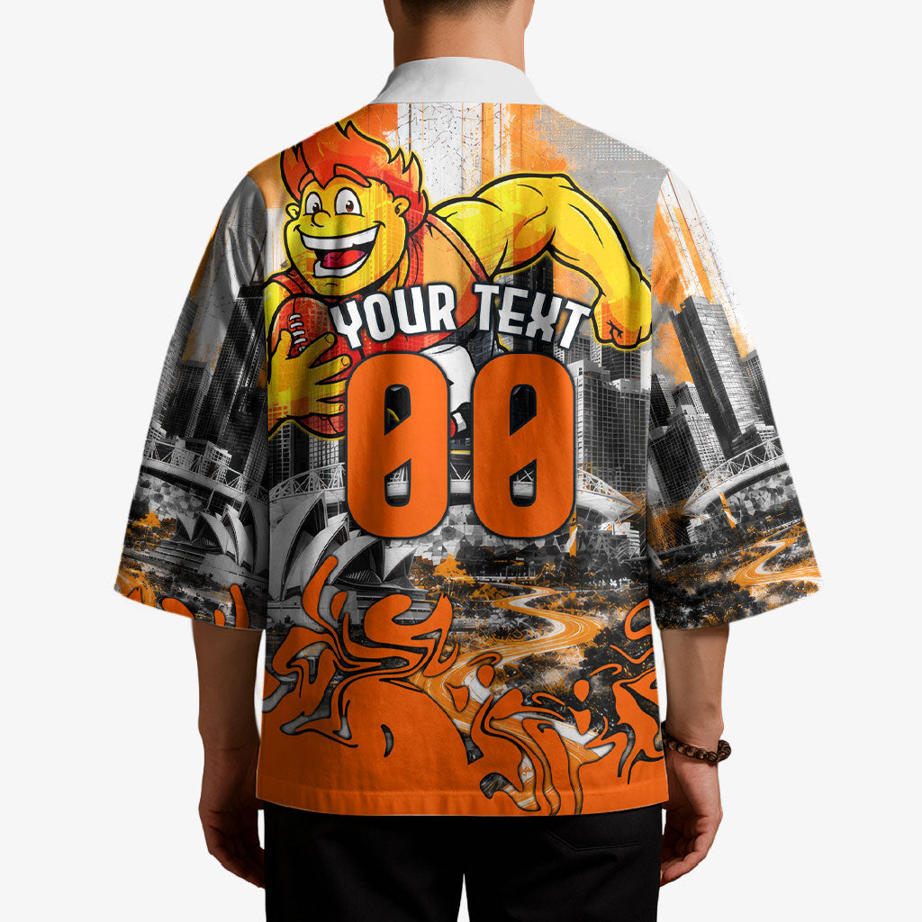 Personalised Greater Western Sydney Giants City Of Football Team Kimono Sydney City Skyline Illustration Sport Fan
