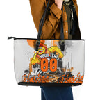 Personalised Greater Western Sydney Giants City Of Football Team Leather Tote Bag Sydney City Skyline Illustration Sport Fan