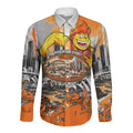 Personalised Greater Western Sydney Giants City Of Football Team Long Sleeve Button Shirt Sydney City Skyline Illustration Sport Fan