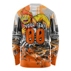 Personalised Greater Western Sydney Giants City Of Football Team Long Sleeve Shirt Sydney City Skyline Illustration Sport Fan