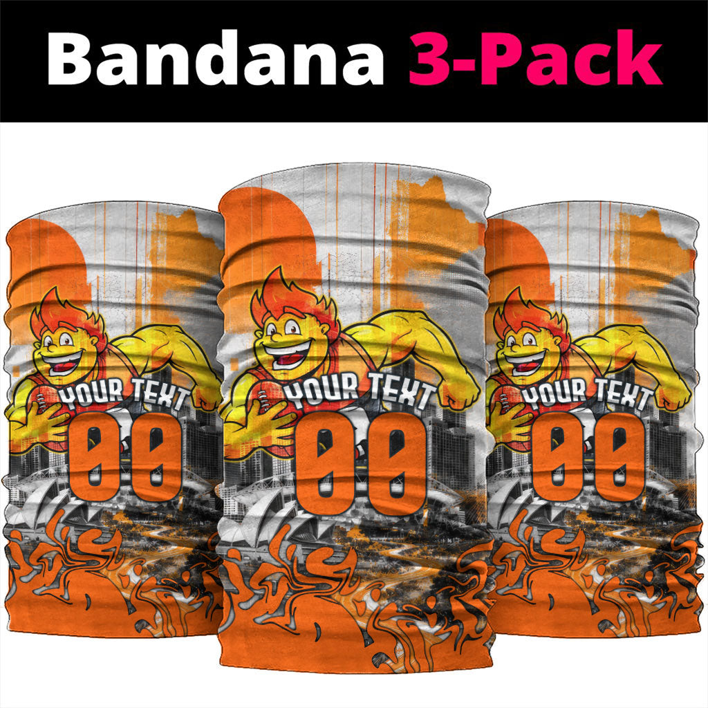 Personalised Greater Western Sydney Giants City Of Football Team Neck Gaiter Sydney City Skyline Illustration Sport Fan