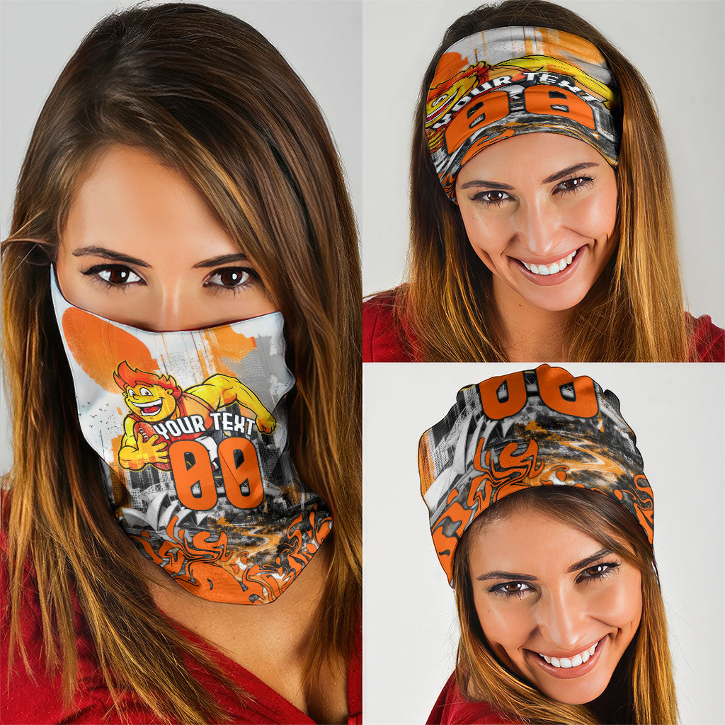 Personalised Greater Western Sydney Giants City Of Football Team Neck Gaiter Sydney City Skyline Illustration Sport Fan