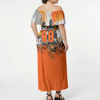 Personalised Greater Western Sydney Giants City Of Football Team Off Shoulder Maxi Dress Sydney City Skyline Illustration Sport Fan