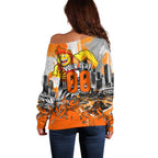 Personalised Greater Western Sydney Giants City Of Football Team Off Shoulder Sweater Sydney City Skyline Illustration Sport Fan