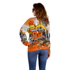Personalised Greater Western Sydney Giants City Of Football Team Off Shoulder Sweater Sydney City Skyline Illustration Sport Fan