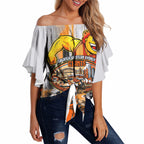 Personalised Greater Western Sydney Giants City Of Football Team Off Shoulder Wrap Waist Top Sydney City Skyline Illustration Sport Fan