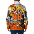 Personalised Greater Western Sydney Giants City Of Football Team Padded Jacket Sydney City Skyline Illustration Sport Fan