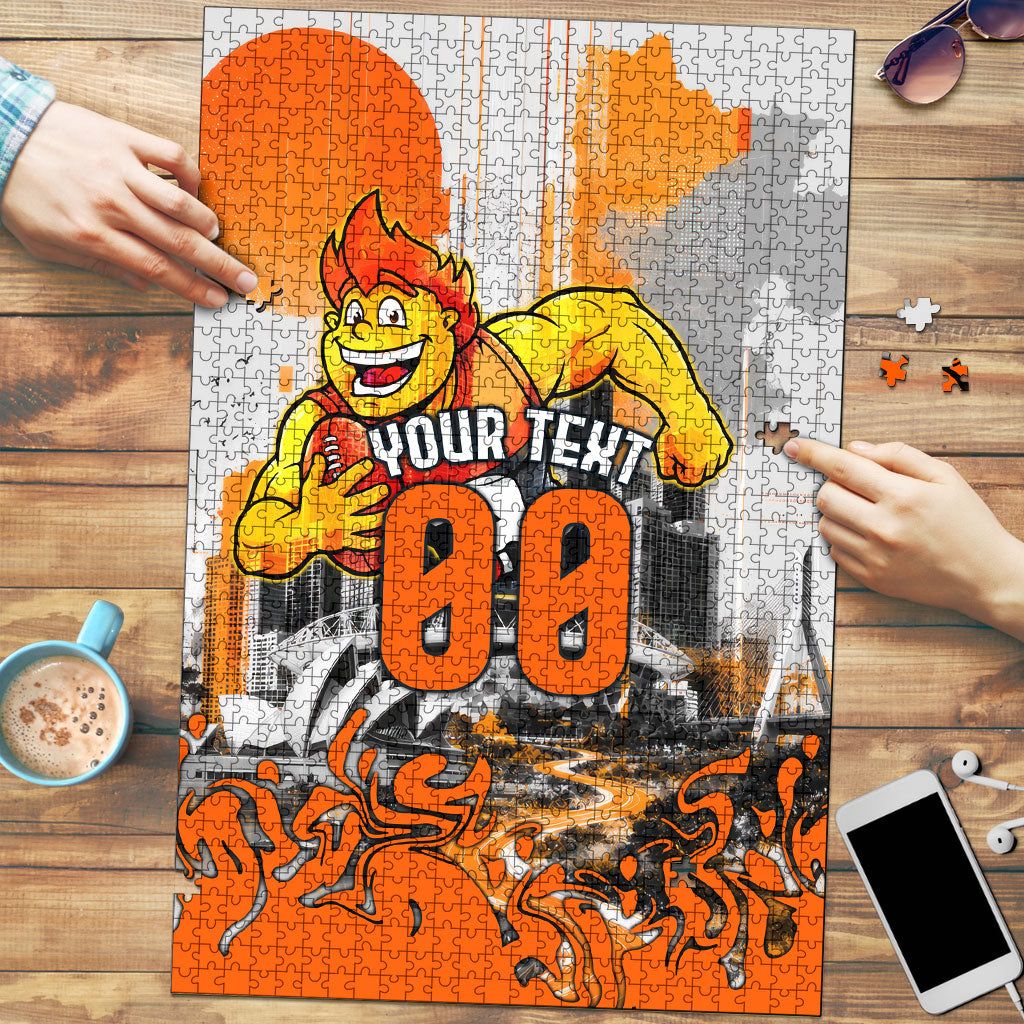 Personalised Greater Western Sydney Giants City Of Football Team Puzzle Sydney City Skyline Illustration Sport Fan