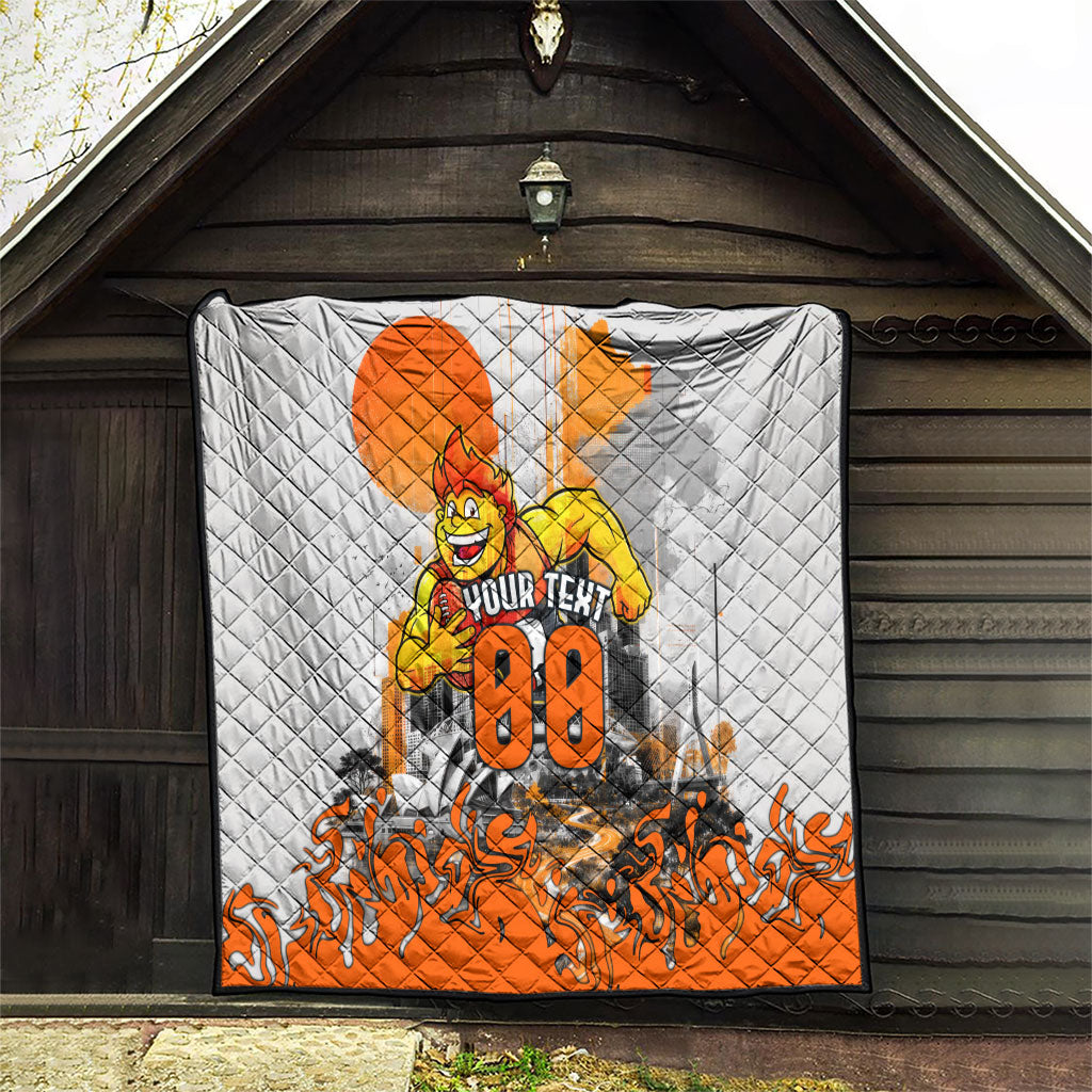 Personalised Greater Western Sydney Giants City Of Football Team Quilt Sydney City Skyline Illustration Sport Fan