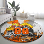 Personalised Greater Western Sydney Giants City Of Football Team Round Carpet Sydney City Skyline Illustration Sport Fan