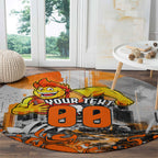 Personalised Greater Western Sydney Giants City Of Football Team Round Carpet Sydney City Skyline Illustration Sport Fan