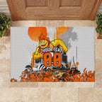 Personalised Greater Western Sydney Giants City Of Football Team Rubber Doormat Sydney City Skyline Illustration Sport Fan