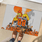 Personalised Greater Western Sydney Giants City Of Football Team Rubber Doormat Sydney City Skyline Illustration Sport Fan