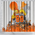 Personalised Greater Western Sydney Giants City Of Football Team Shower Curtain Sydney City Skyline Illustration Sport Fan