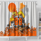 Personalised Greater Western Sydney Giants City Of Football Team Shower Curtain Sydney City Skyline Illustration Sport Fan