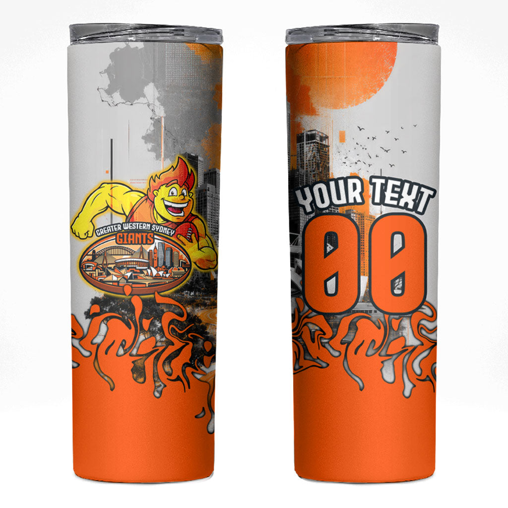 Personalised Greater Western Sydney Giants City Of Football Team Skinny Tumbler Sydney City Skyline Illustration Sport Fan