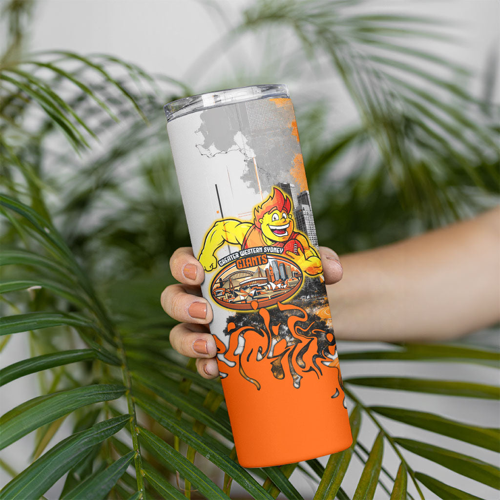 Personalised Greater Western Sydney Giants City Of Football Team Skinny Tumbler Sydney City Skyline Illustration Sport Fan