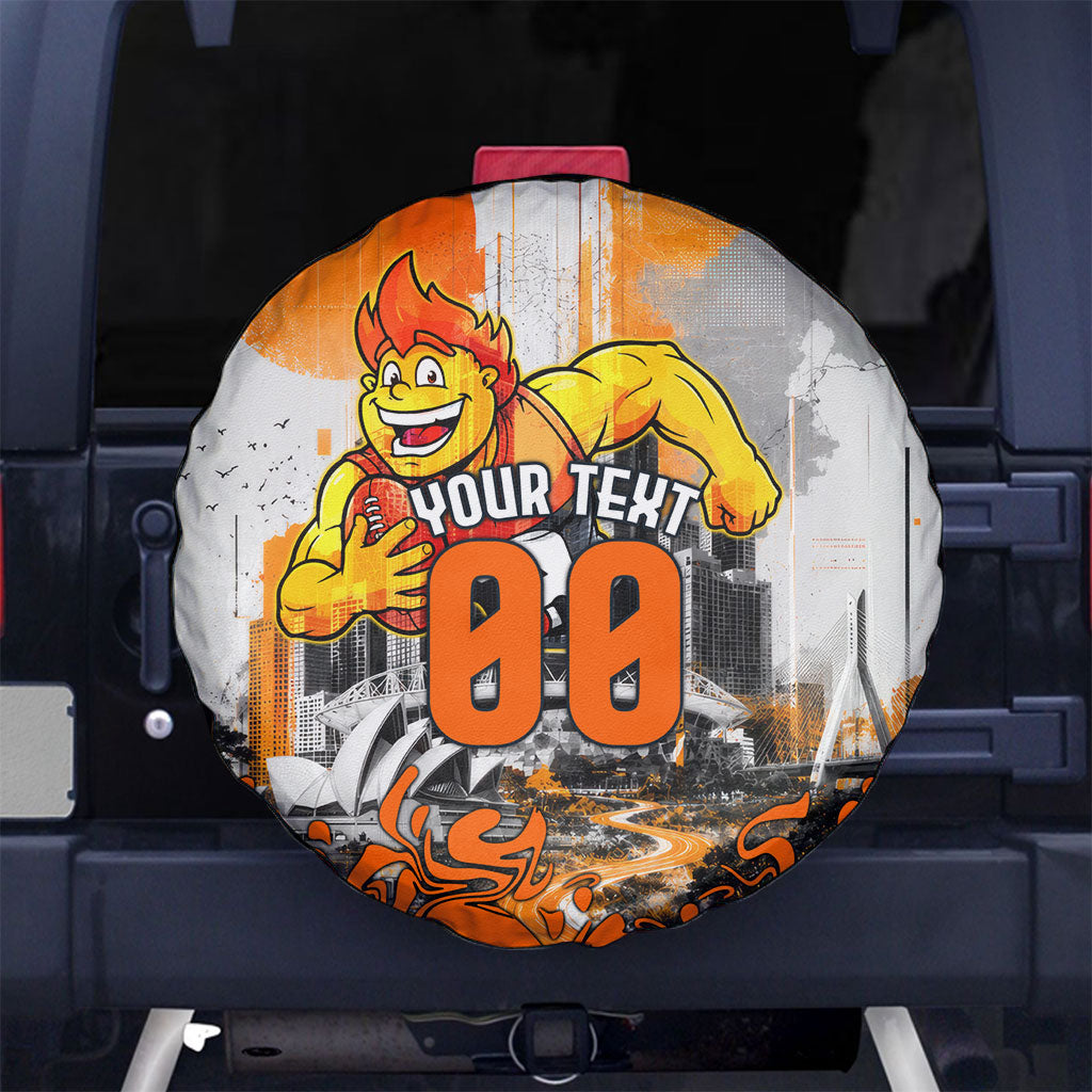 Personalised Greater Western Sydney Giants City Of Football Team Spare Tire Cover Sydney City Skyline Illustration Sport Fan