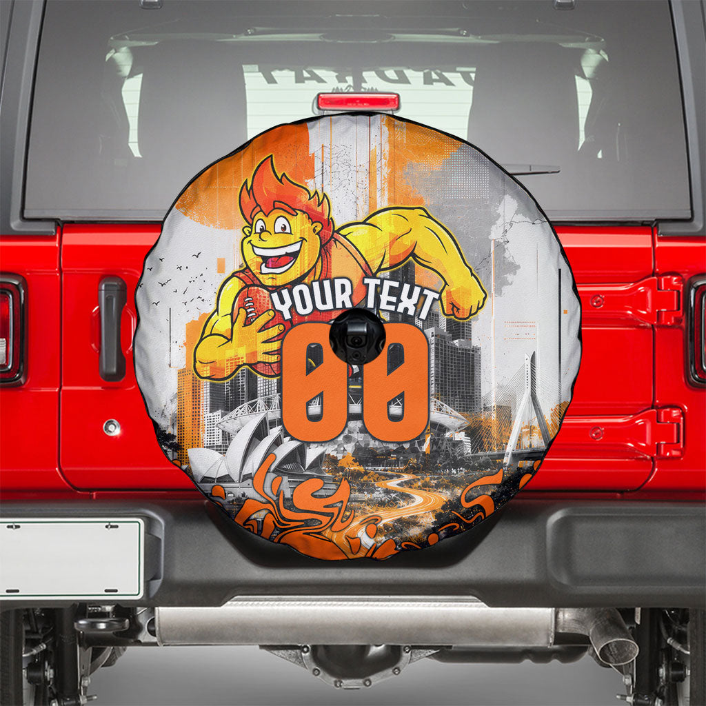 Personalised Greater Western Sydney Giants City Of Football Team Spare Tire Cover Sydney City Skyline Illustration Sport Fan
