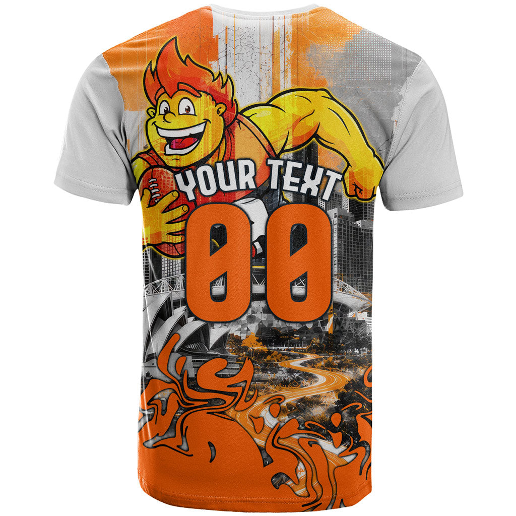 Personalised Greater Western Sydney Giants City Of Football Team T Shirt Sydney City Skyline Illustration Sport Fan