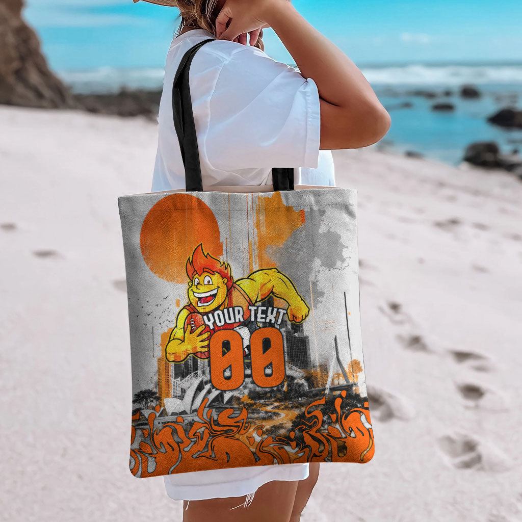 Personalised Greater Western Sydney Giants City Of Football Team Tote Bag Sydney City Skyline Illustration Sport Fan