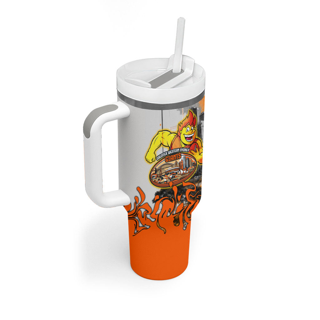 Personalised Greater Western Sydney Giants City Of Football Team Tumbler With Handle Sydney City Skyline Illustration Sport Fan