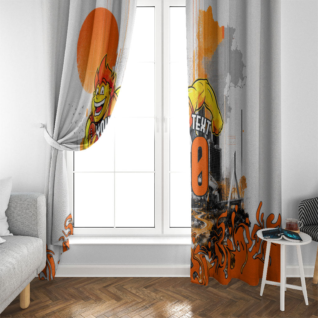 Personalised Greater Western Sydney Giants City Of Football Team Window Curtain Sydney City Skyline Illustration Sport Fan