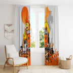 Personalised Greater Western Sydney Giants City Of Football Team Window Curtain Sydney City Skyline Illustration Sport Fan