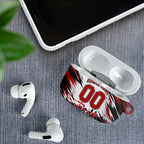 Personalised St Kilda Saints Fan Pride AirPods Case Crusader Mascot Graphic Art With Melbourne City Skyline